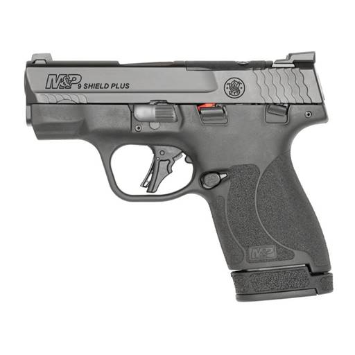 Smith & Wesson M&P Shield Plus 9mm Optic Ready Manual Safety Black Tritium Night Sight 3.1" Barrel 13 Rounds- 13536