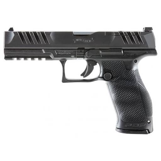 Walther PDP Full Size 9mm 5" Barrel Optic Cut Black 18 Rounds- 2844001