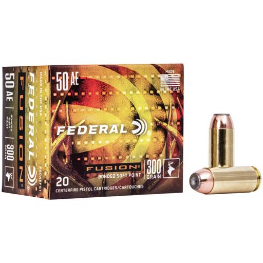 Federal Fusion 50 Action Express 300 Grain Bonded Soft Point 20 Round Box- F50AEFS1