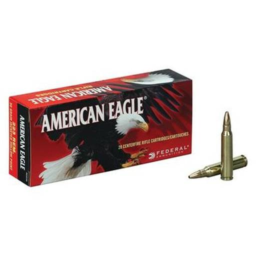 Federal American Eagle Varmint 223 50 Grain Jacketed Hollow Point 20 Round Box- AE223G