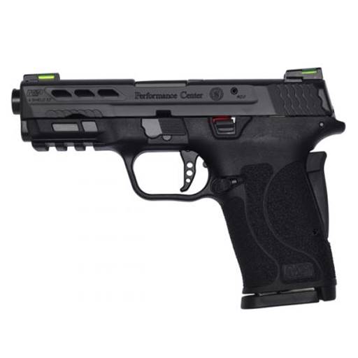 Smith & WessonM&P Shield EZ 9MM Performance Center Window Cut Slide 3.75" Black Barrel Thumb Safety 8 round - 13224