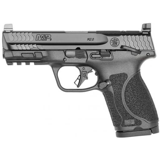 Smith & Wesson M&P 2.0 Compact 9mm 4" Barrel Optic Cut Black Manual Safety 15 Rounds- 13568