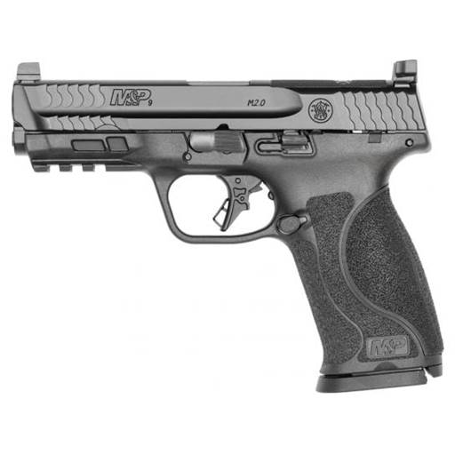 Smith & Wesson M&P 2.0 9mm 4.25" Barrel Optic Cut Black No Safety 17 Rounds- 13564