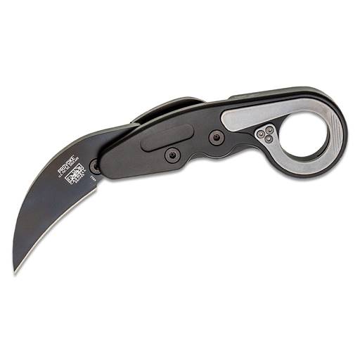 CRKT Provoke First Responder Black Grip Titanium Nitride Karambit Assisted Opening- 4042