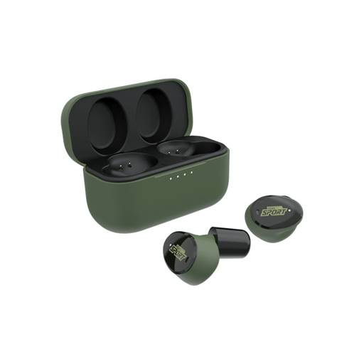 Isotunes Caliber Earbuds In Ear Bluetooth Tactical Sound Control 25 NRR Green- IT-17