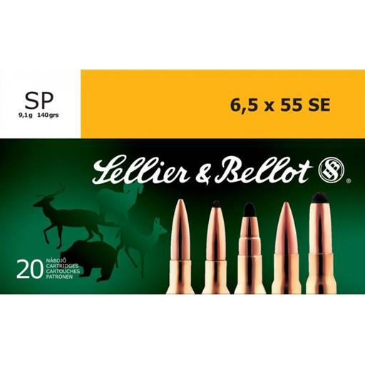 Sellier & Bellot 6.5x55 140 Grain Soft Point 20 Round Box- SB6555B