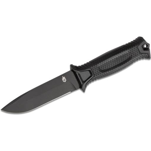 Gerber Strongarm Black Handle Black Drop Point Fixed Blade- 30-001038