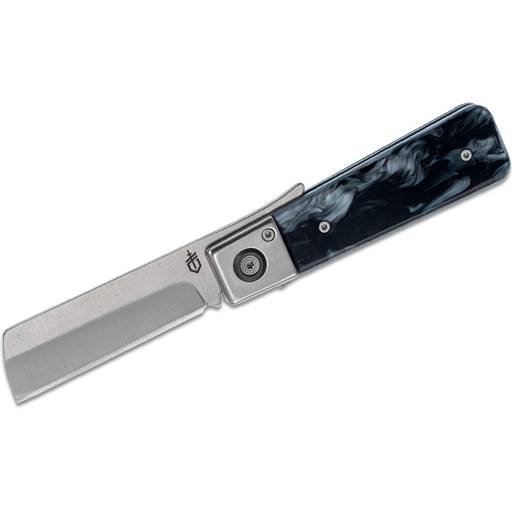Gerber Jukebox Marble Acrylic Handle Satin Sheepsfoot Blade Flipper- 30-001695