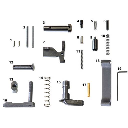 Geissele Automatics Standard Lower Parts Kit without grip- 05-343