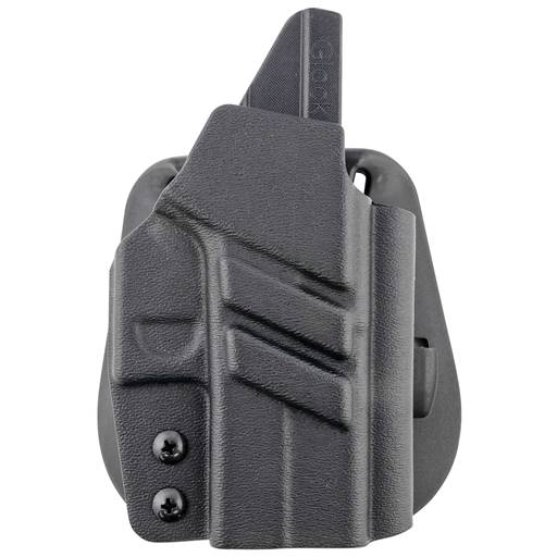 1791 Gunleather Kydex OWB Paddle Holster Fits GLock 43 43X 48 43X MOS Right Hand Black- TAC-PDH-OWB-G43XMOS-BLK-R