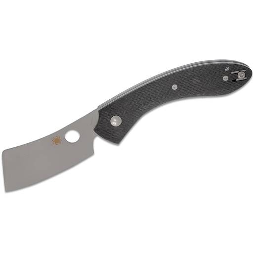 Spyderco ROC Folder Black G10 Handle Satin Plain Clever Blade- C177GP