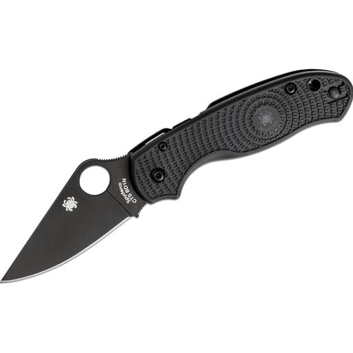 Spyderco Para 3 Folder Black Handle Black Plain Clip Point Blade- C223PBBK