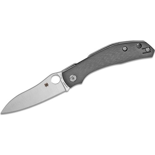 Spyderco Kapara Folder Carbon Fiber Handle Satin Plain Sheepsfood Blade- C241CFP