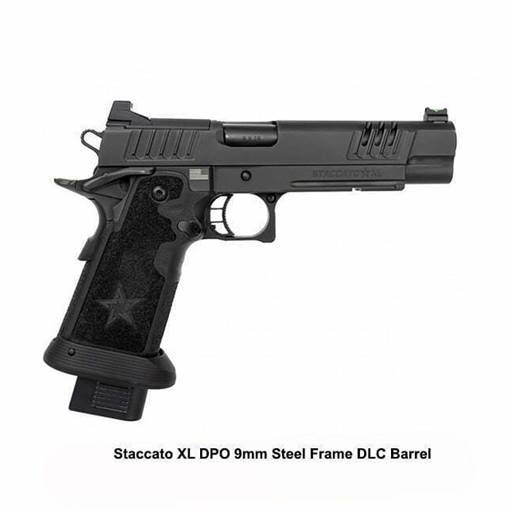 Staccato XL 9mm Optic Ready Steel Frame DLC 6" Barrel Tac Texture 20 Rounds- 11-1300-000100