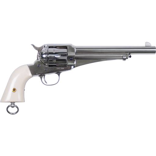 Uberti1875 Single Action Army Outlaws Lawmen "Frank" .45 Colt Nickel 7.5" Barrel 6 Shot - 356713
