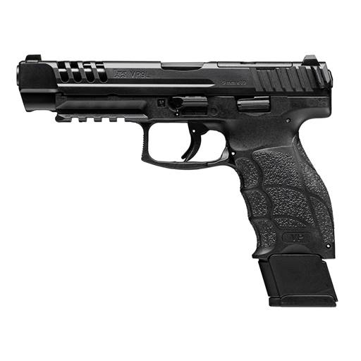 Heckler & Koch VP9L 9mm Optic Ready 5" Barrel Night Sights Black 20 Round- 81000592