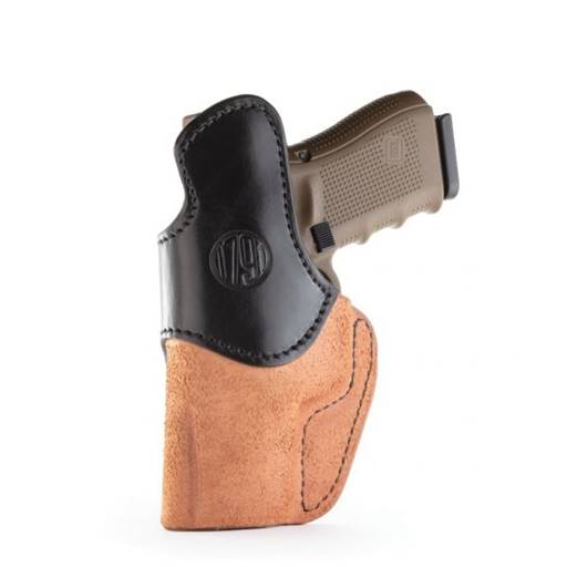 1791 Gunleather Rigid Concealment Holster IWB Right Hand Black On Brown Size 4- RCH-4-BLB-R