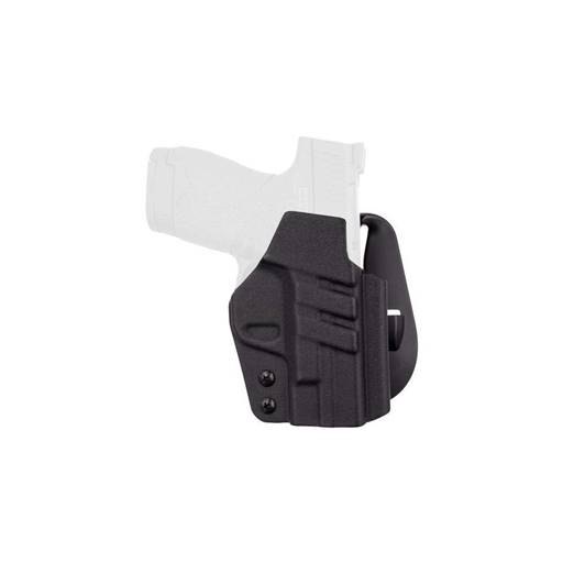 1791 Gunleather Kydex OWB Paddle Holster for Smith and Wesson Shield Right Hand Black- TAC-PDH-OWB-SHIELD-BLK-R