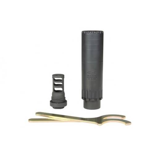 Yankee Hill Resonator 30 Caliber Suppressor and QD Muzzle Brake 5/8x24 Black- YHM-2150-MB-24