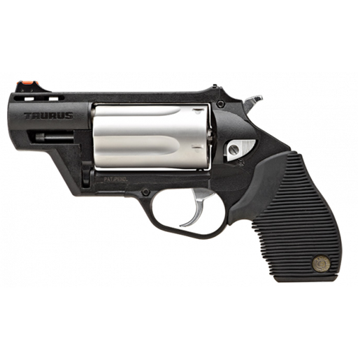 Taurus Judge Public Defender Poly 410/45LC Black Frame Stainless Cylinder 2.5" Barrel 5 Rounds- 2-441029TCPLY