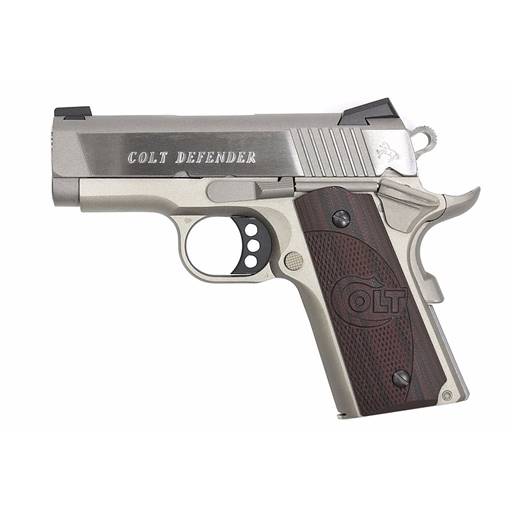 Colt Defender SS 45 ACP Compact Stainless Steel 3" Barrel 7 Round- O7000XE