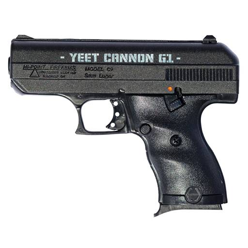 Hi PointYeet Cannon Gen 1 9mm Black 3.5" Barrel 8 Rounds - 916G1YC