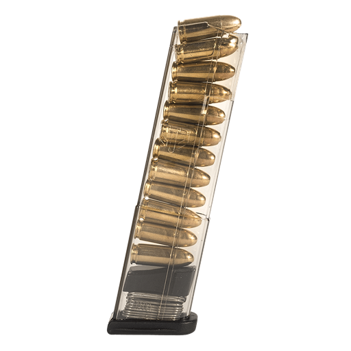 ETS Group 12 Round 9MM Magazine Smoke Fits Glock 43- GLK-43-12