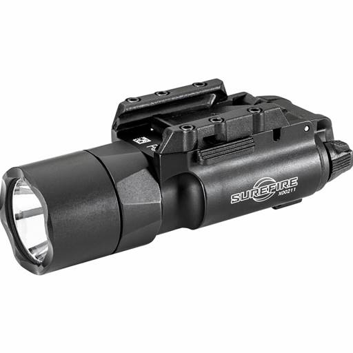 Surefire X300 Turbo 650 Lumen Pistol Rail Mount CR123A Black Paddle Switch- X300T-A