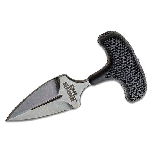 Cold Steel Safe Maker II Push Dagger Black Grip Satin Blade- CS-12DCST