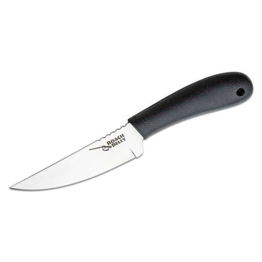 Cold Steel Roach Belly Fixed Satin Blade Black Handle- CS-20RBC