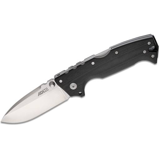 Cold Steel Demko AD-10 Lockback Satin Drop Point Blade Black Grip- CS-28DD