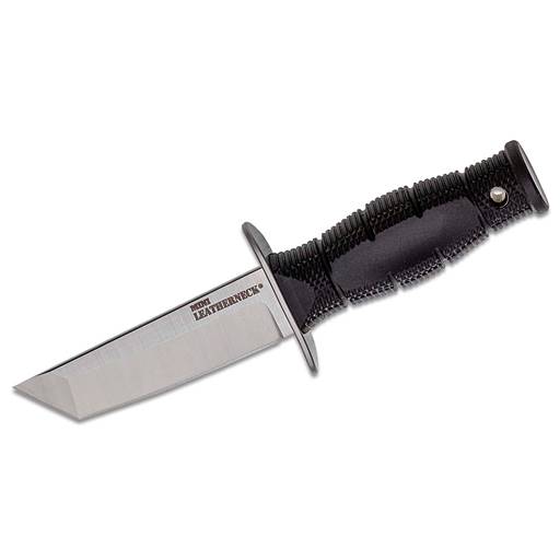 Cold Steel Mini Leatherneck Tanto Fixed Satin Blade Black Grip- CS-39LSAA
