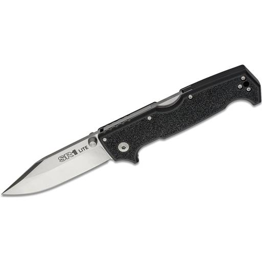 Cold Steel SR1 Lite Tri-Ad Lockback Drop Point Satin Blade Black Grip- CS-62K1