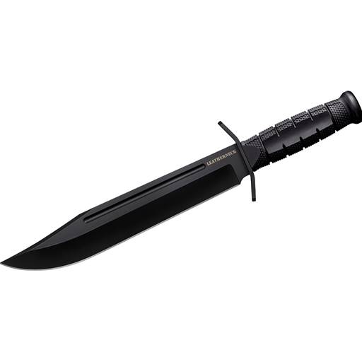 Cold Steel Leatherneck Bowie Fixed Black Clip Point Blade Black Grip- CS-FX-LTHRNK