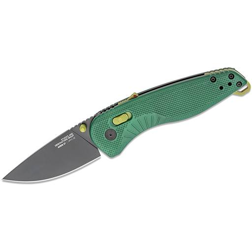 SOG Aegis AT Forest and Moss Black Clip Point Blade Green Grip Assisted Open- SOG-11-41-04-41