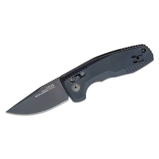 SOG-TAC AU Compact Switchblade Drop Point Black Blade Black Grip- SOG-15-38-07-57