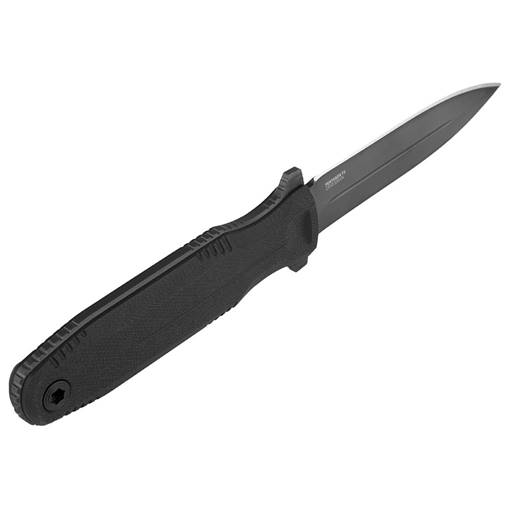 SOG Pentagon FX Blackout Fixed Black DOuble Sided Dagger Blade Black Grip- SOG-17-61-01-57