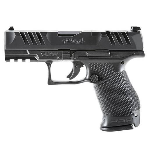Walther PDP Compact 9mm 4" Barrel Optic Cut Black 15 Rounds- 2851229