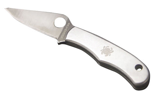 Spyderco C133P Bug 1.27" 3Cr13MoV Satin Plain Edge Stainless Steel Folding Knife