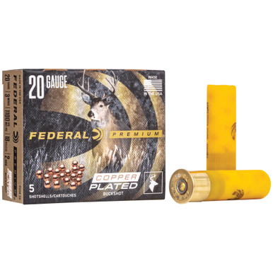 Federal Premium Vital-Shok 20 Gauge 3" #2 Buckshot - 5 Rounds