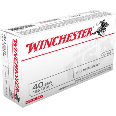 Winchester .40 S&W 165GR Ammunition - 50 rounds