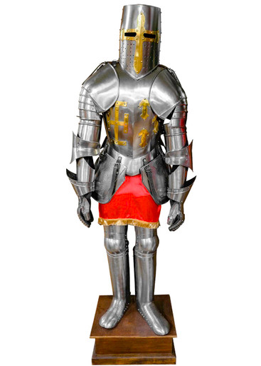 Medieval Suit of Armor with Great Helm