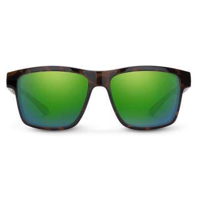 Suncloud A-Team Polarized Sunglasses- Matte Tortoise/Polar Green