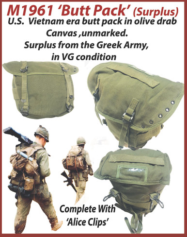 Greek Army M1961 Buttpack (U.S. Army Style)
