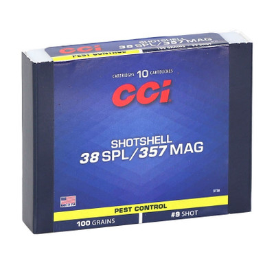 CCI .38/.357 Magnum Shotshell Ammunition, 200 Count, 100-Grain #9 Shot