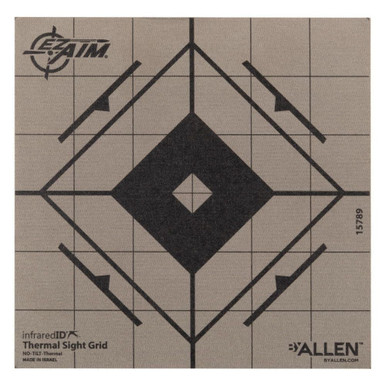 EZ Aim Adhesive Thermal 6-Inch Sight Grid Target