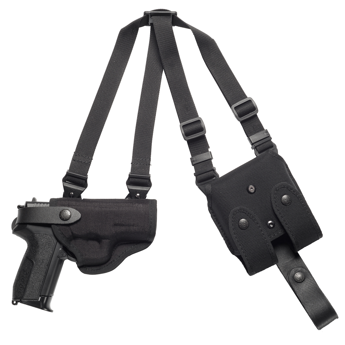 Cordura Shoulder Holster w. Double Mag Pouch