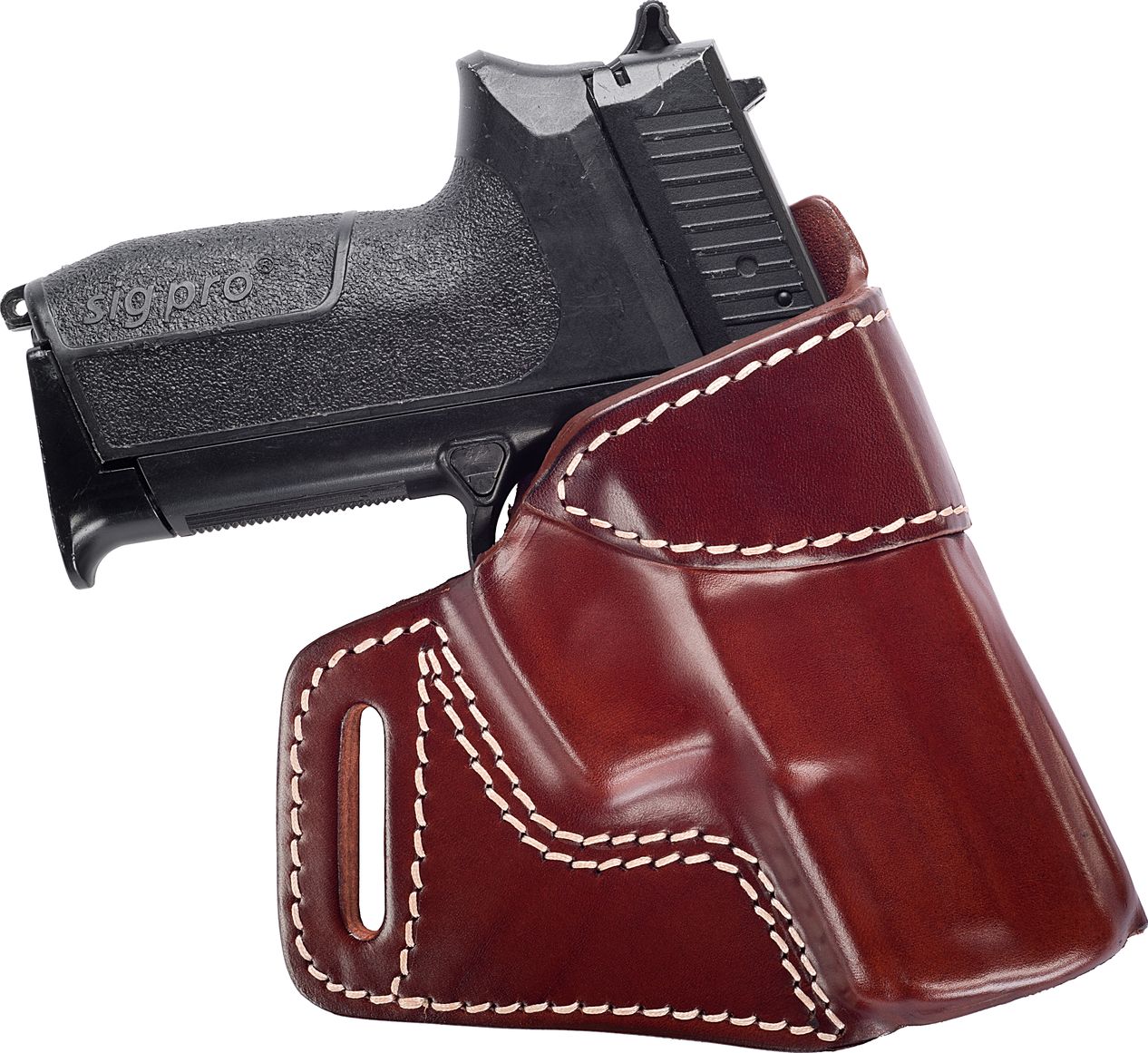 Leather Open Top Cross Draw Holster - Wolverine