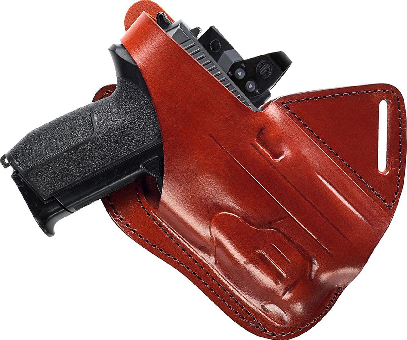 Cross Draw Leather Holster (Light/Laser & Red Dot)