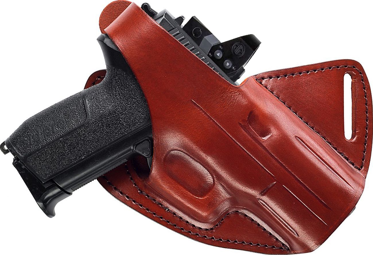Cross Draw Leather Holster (Red Dot)